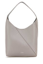 JIL SANDER Light Grey Leather Medium Vertigo Shoulder Handbag - 25cm