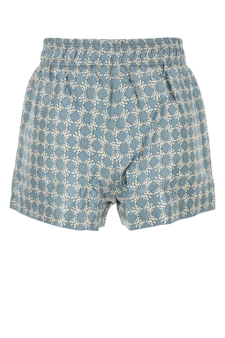 AMIRI Printed Silk Mini Shorts