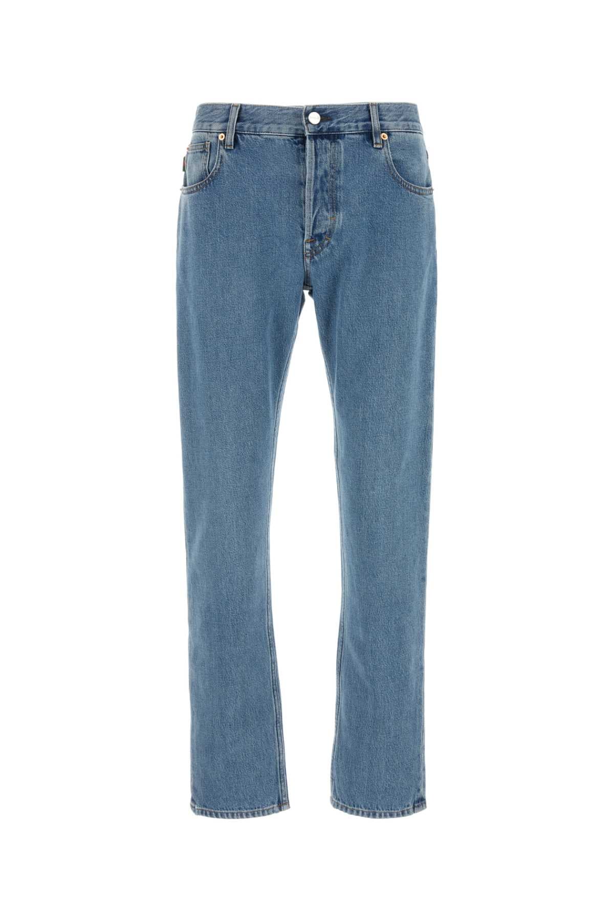 GUCCI Light Blue Denim Jeans for Men - 24W Season