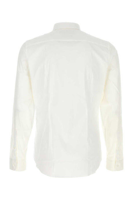 GUCCI Classic White Stretch Poplin Shirt for Men