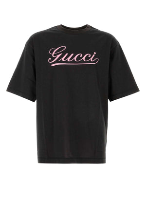 GUCCI Cotton T-Shirt for Men - Slate