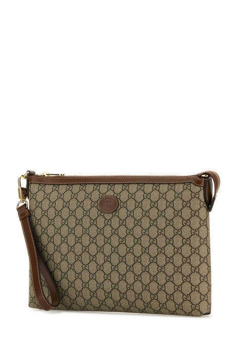 GUCCI Mini GG Supreme Fabric Clutch 35 cm