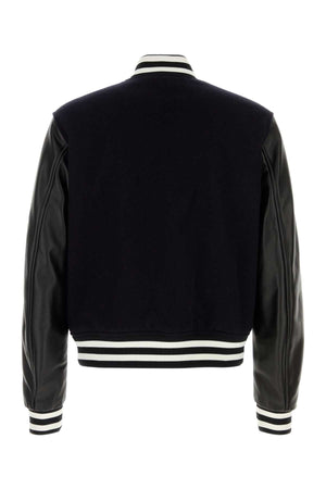 GUCCI Midnight Blue Wool Bomber Jacket for Men