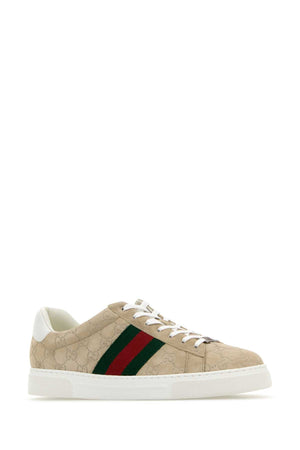 GUCCI Beige Suede Ace Sneaker for Men