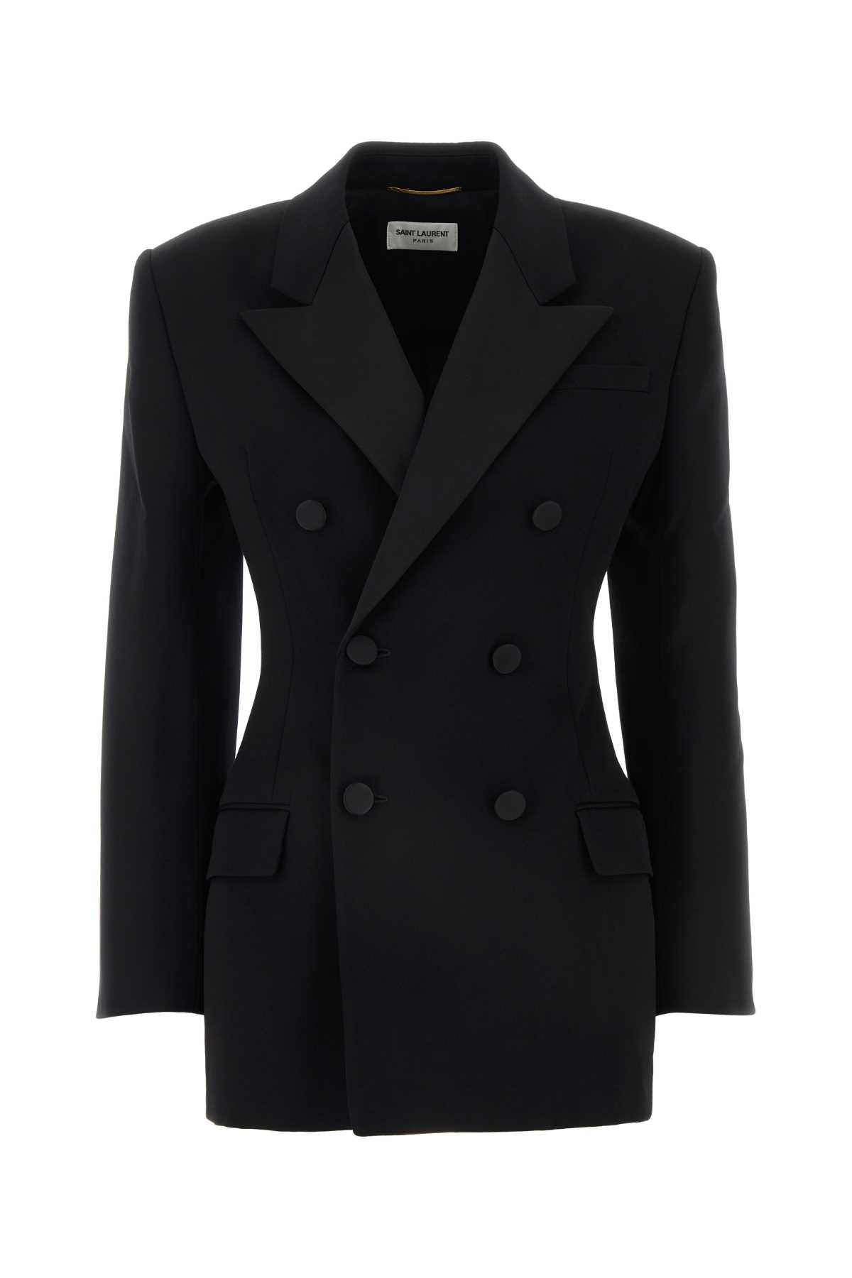 SAINT LAURENT Classic Black Wool Blazer for Women