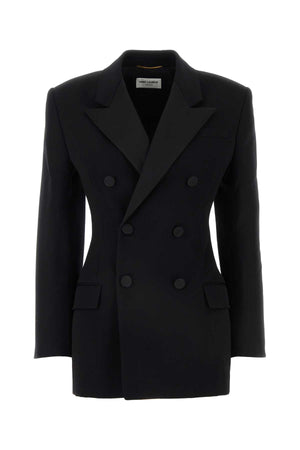 SAINT LAURENT Classic Black Wool Blazer for Women