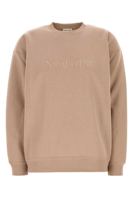 SAINT LAURENT Vintage-Inspired Oversized Cotton Sweatshirt