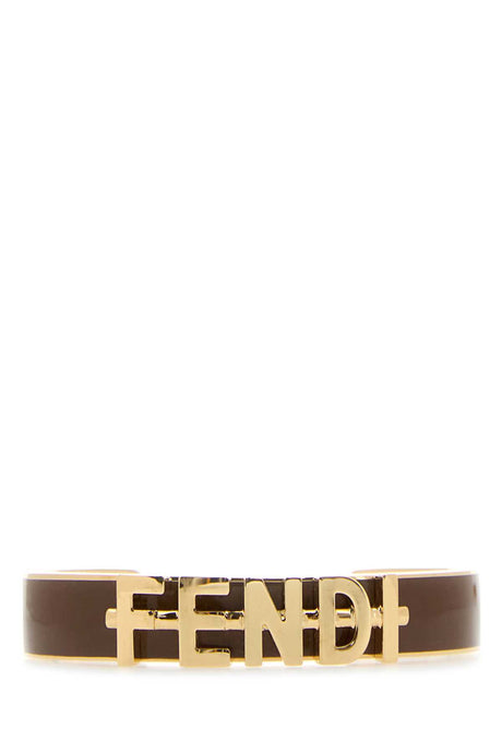 Two-tone Metal Fendigraphy Bracelet