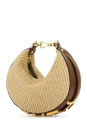 FENDI Mini Raffia Handbag