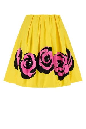 MIU MIU Vibrant Mini Poplin Skirt for Women