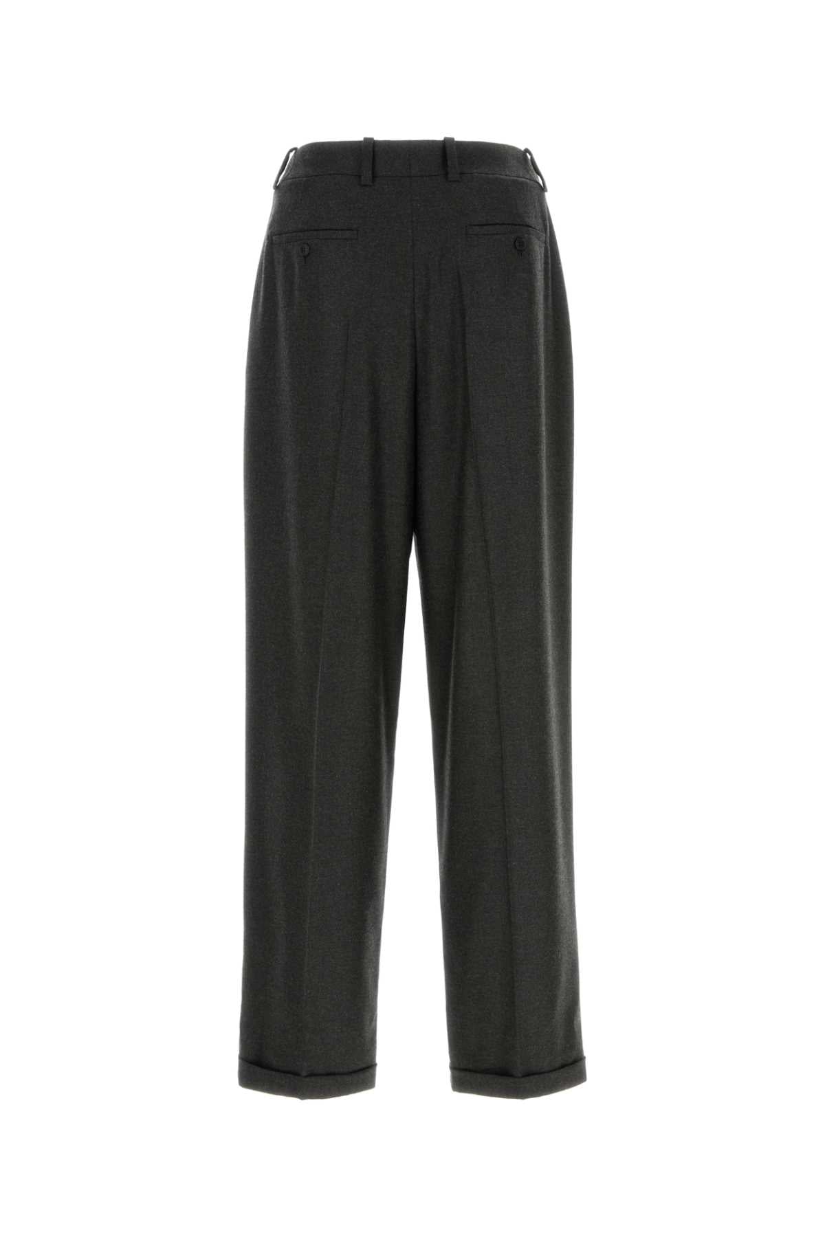 SAINT LAURENT Charcoal Cashmere Pants for Men