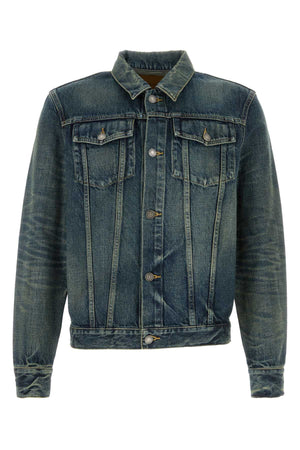 SAINT LAURENT Light Blue Denim Jacket for Men