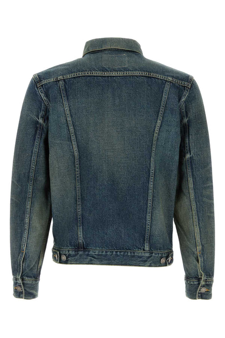 SAINT LAURENT Light Blue Denim Jacket for Men