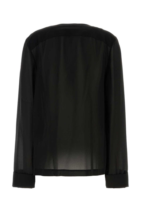 SAINT LAURENT Elegant Silk Crepe Shirt for Men