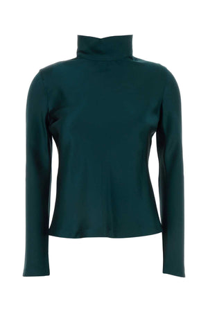 GIORGIO ARMANI Emerald Satin Luxury Top