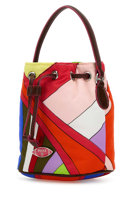 EMILIO PUCCI Yummy Mini Printed Nylon Bucket Handbag