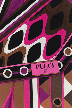 EMILIO PUCCI Chic Printed Silk Foulard 140 cm x 43 cm for Women