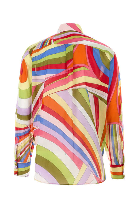 EMILIO PUCCI Printed Cotton Shirt for Men - Stylish 24W Edition