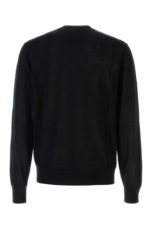 DOLCE & GABBANA Luxurious Cashmere Sweater for Men - Classic Black