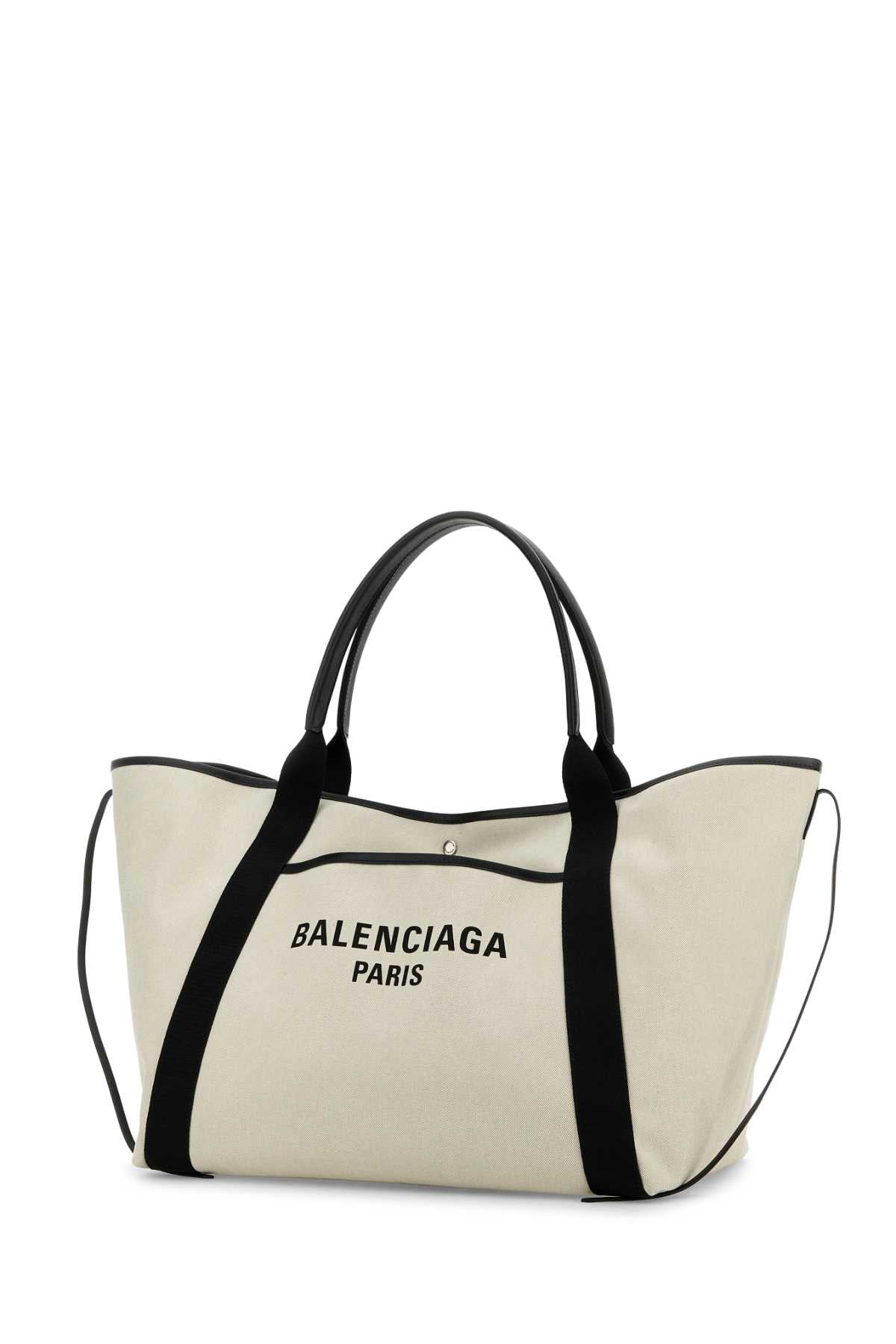 BALENCIAGA Large Canvas Biarritz Shopping Handbag