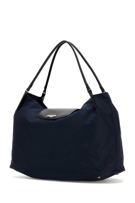 BALENCIAGA Large Blue Nylon Shopping Handbag - Perfect for Everyday Use