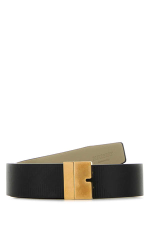 BURBERRY Reversible Leather Belt - 3.5 cm Width