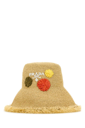 PRADA Elegant Raffia Hat - Perfect for Every Spring and Summer Occasion