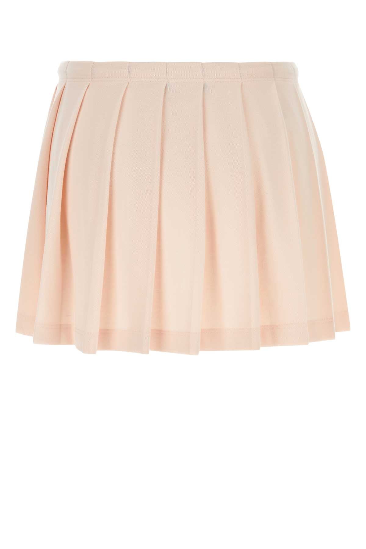 PRADA Pastel Pink Piquet Mini Skirt for Women