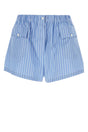 PRADA Embroidered Poplin Mini Shorts