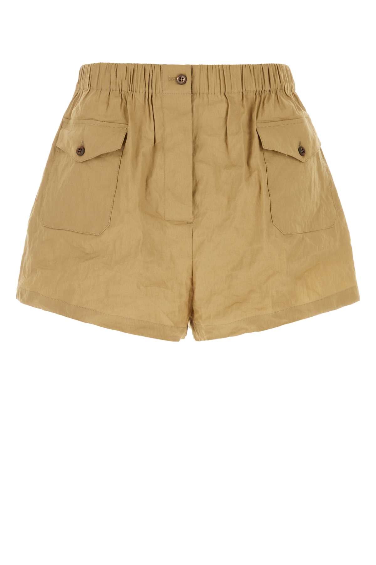 PRADA Stretch Cotton Blend Shorts - Women's