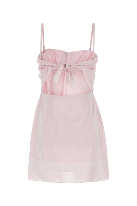 PRADA Chic Pastel Pink Cotton Mini Dress for Women