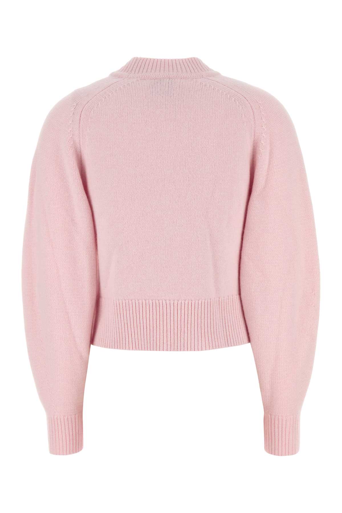 ISABEL MARANT Pastel Pink Cotton Blend Leandra Sweater - Size L