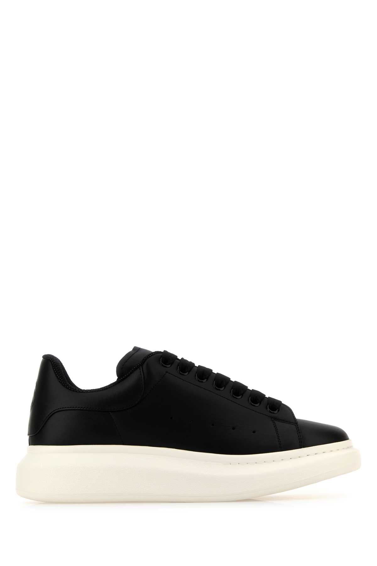 ALEXANDER MCQUEEN Premium Leather Sneakers with Stylish Heel