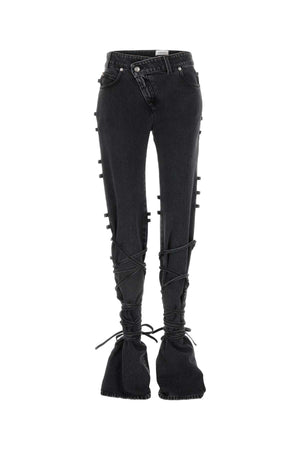 ALEXANDER MCQUEEN Classic Women's Black Denim Jeans