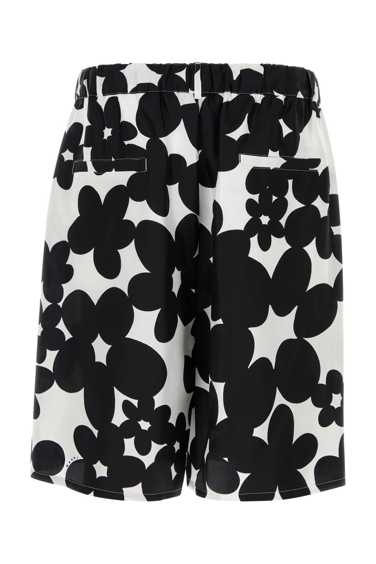 MARNI Floral Silk Bermuda Shorts for Men