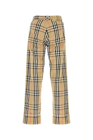 BURBERRY Embroidered Canvas Pants for Men