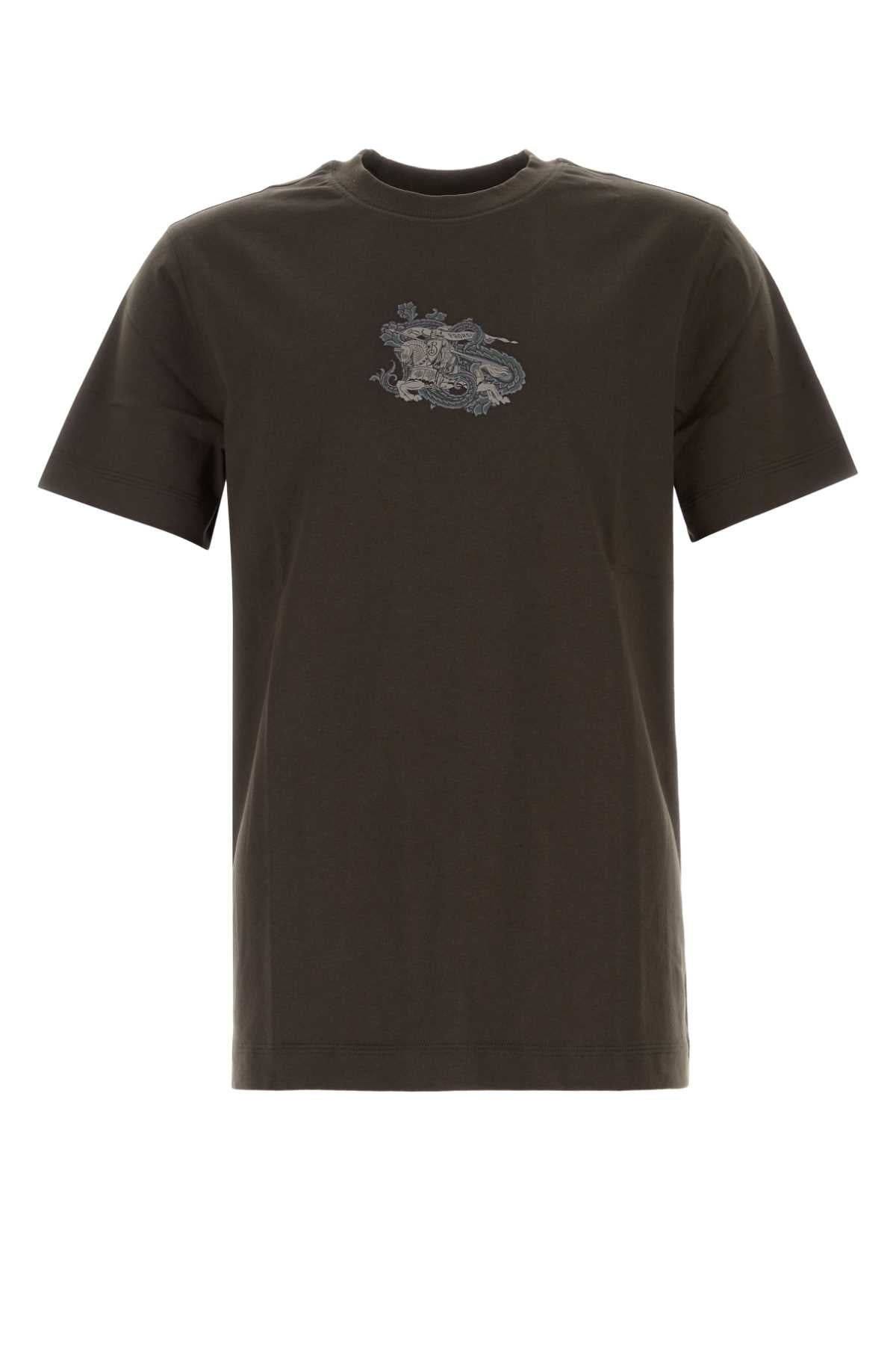 BURBERRY Classic Brown Cotton T-Shirt for Men