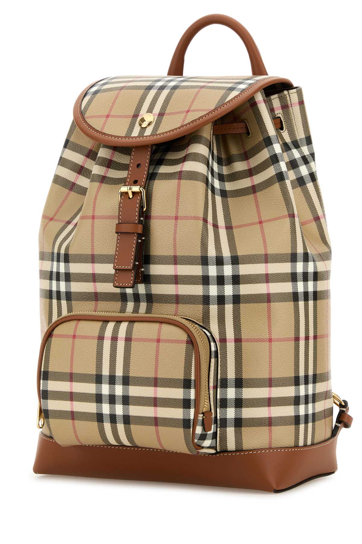 BURBERRY Check Print Eco-Friendly Backpack - 24 cm x 37 cm x 13 cm