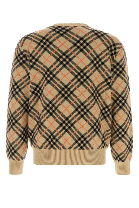 BURBERRY Embroidered Cashmere Sweater for Men - Luxury Knitwear