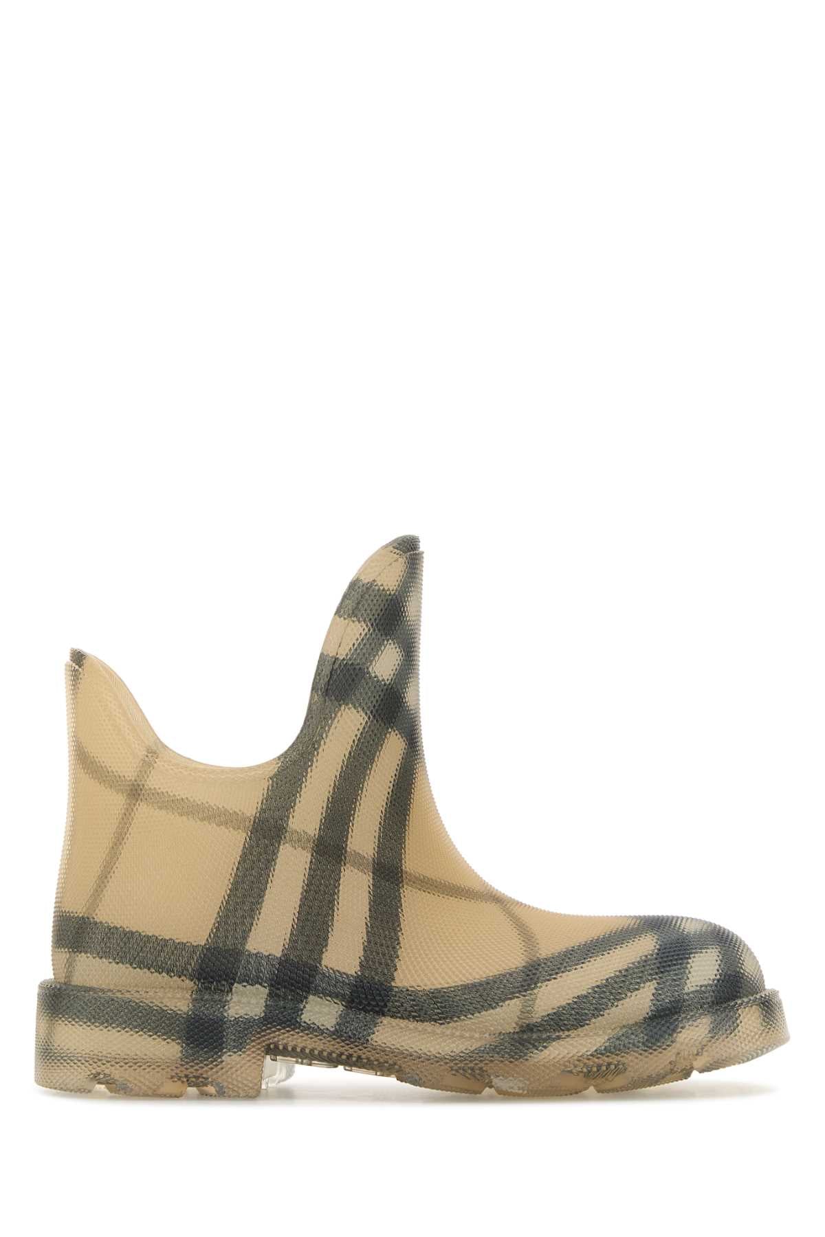 BURBERRY Stylish Printed Rubber Ankle Boots for Women