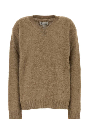 MAISON MARGIELA Cappuccino Wool Blend Sweater