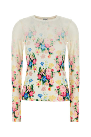 LOEWE Floral Stretch Modal Top for Women