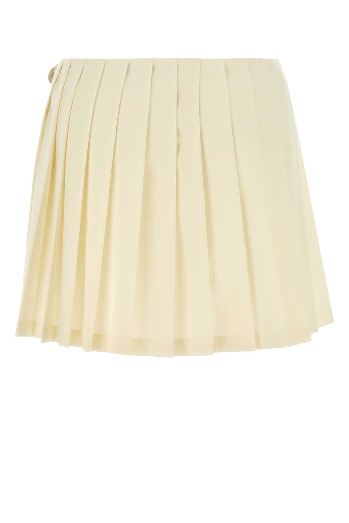 MIU MIU Chic Cream Mini Skirt for Women