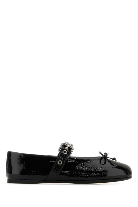 MIU MIU Classic Black Leather Ballerinas - Women's Size 5