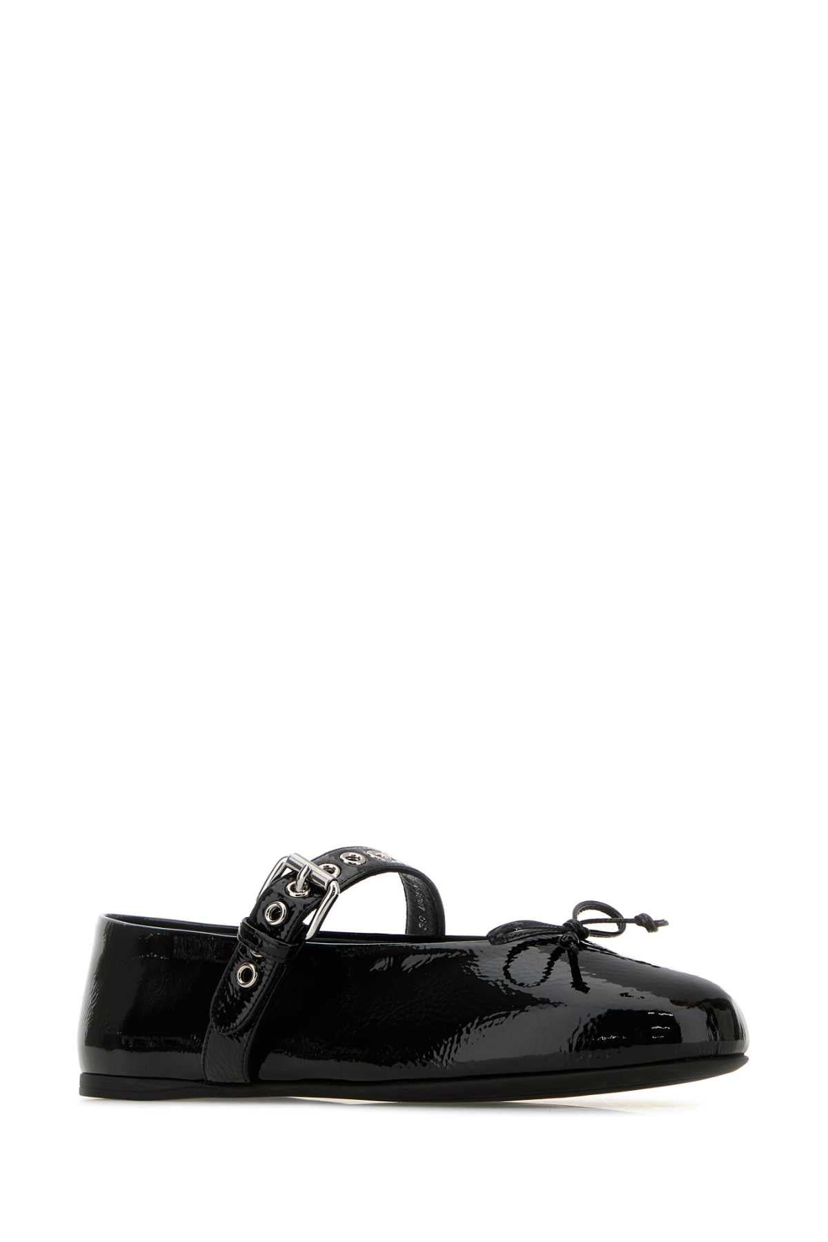 MIU MIU Classic Black Leather Ballerinas - Women's Size 5