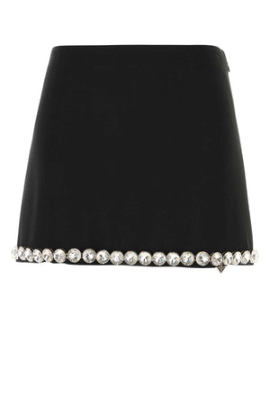 PRADA Chic Acetate Blend Mini Skirt