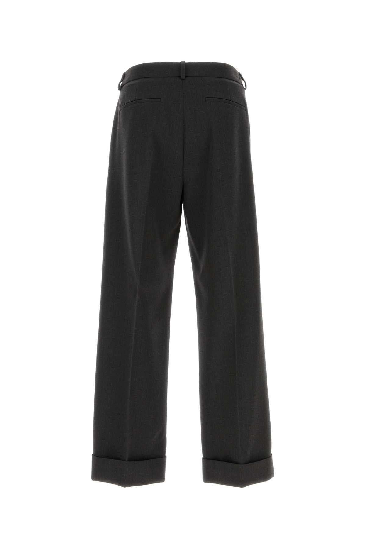 VALENTINO GARAVANI Charcoal Wool Pants for Men - Elegant and Timeless