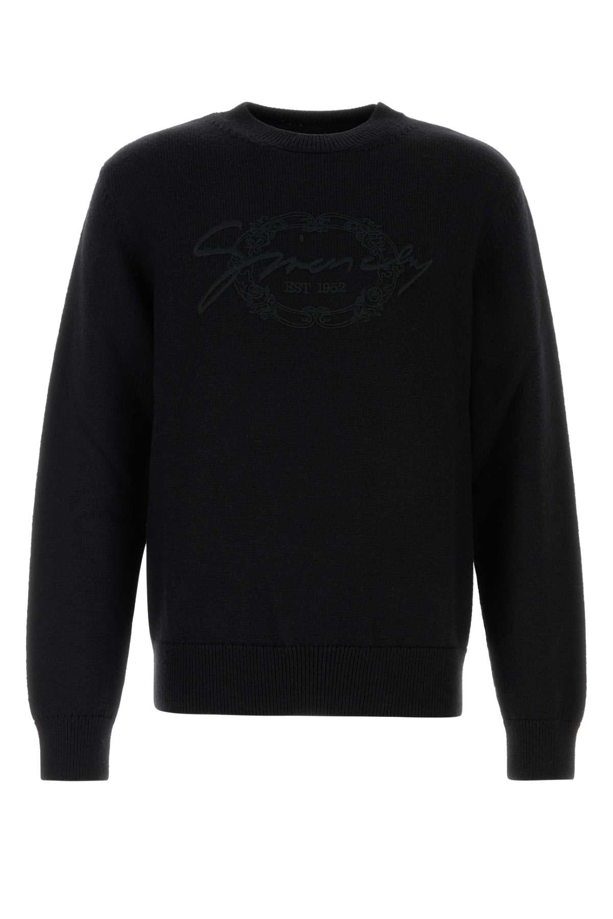 GIVENCHY Classic Black Wool Sweater for Men