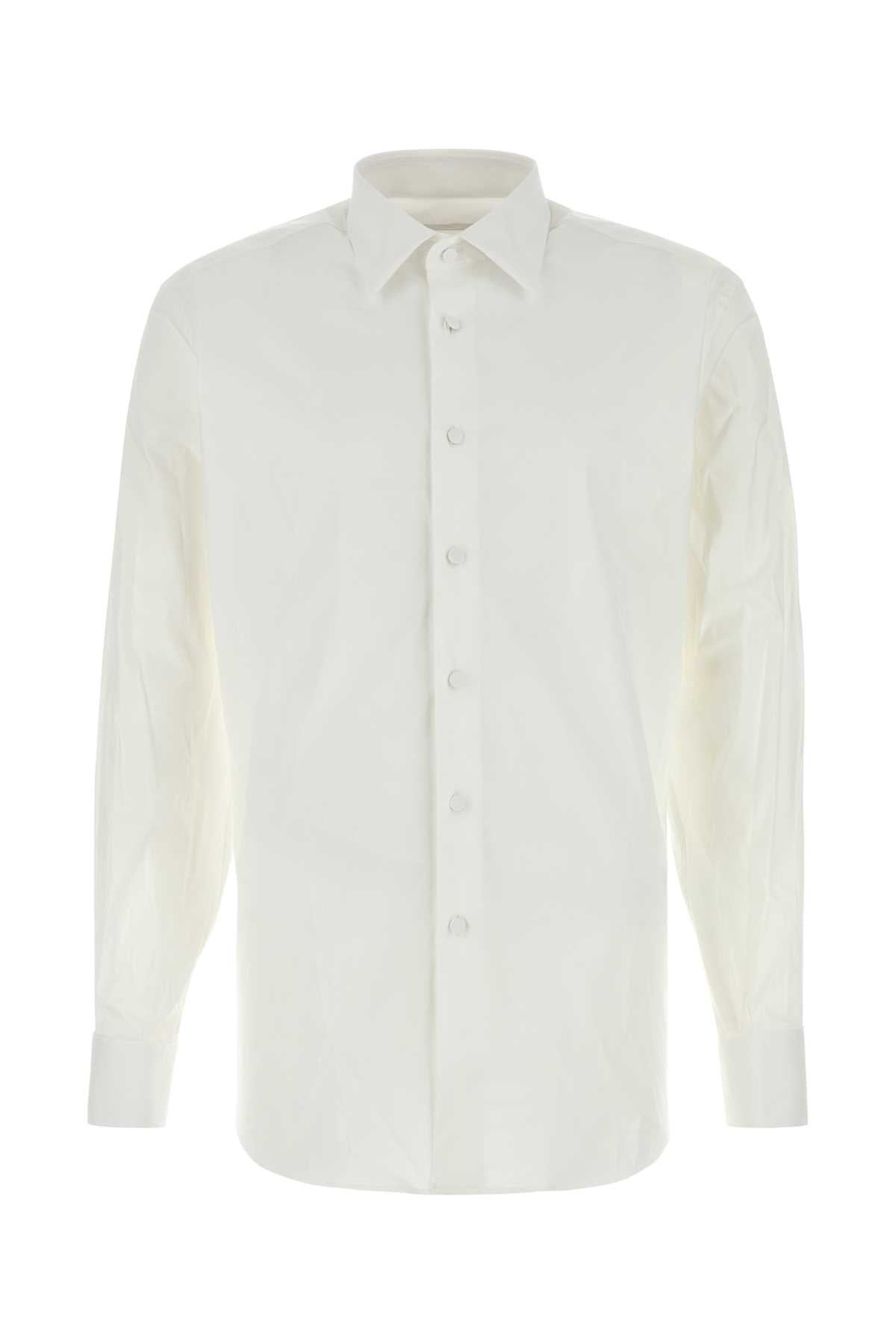 PRADA Stretch Cotton Blend Shirt for Men