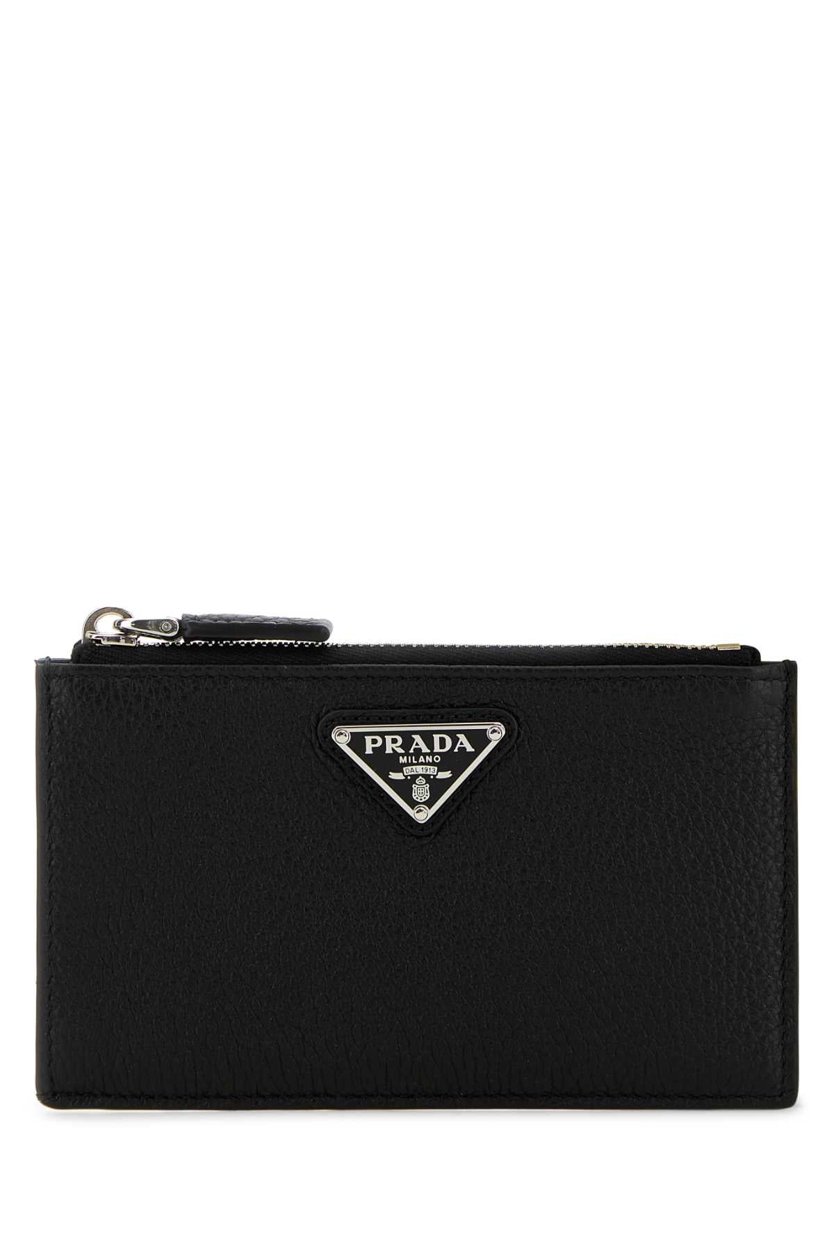 PRADA Mini Leather Card Holder